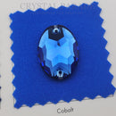 Limited Edition - Zodiac Crystal Oval Sew on Stone - Capri Blue