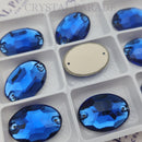 Limited Edition - Zodiac Crystal Oval Sew on Stone - Capri Blue