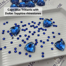 Zodiac Sew on Stone Trilliant - Capri Blue