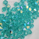 Preciosa Bicone Bead Caribbean Sea AB