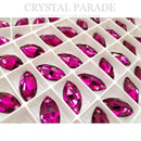 Zodiac Crystal Navette Sew on Stone - Cerise