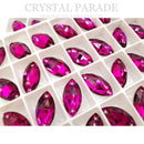 Zodiac Crystal Navette Sew on Stone - Cerise