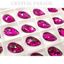 Zodiac Crystal Peardrop Sew on Stone - Cerise