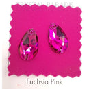 Zodiac Crystal Peardrop Sew on Stone - Cerise