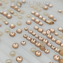 Zodiac Crystal & Pearl Mix Pack of 200 - Champagne Fizz