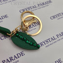 Diamante Cherry Keyring with Pom Pom