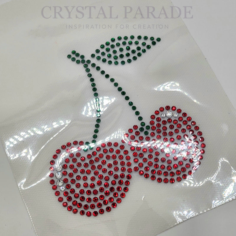 Zodiac Hotfix Crystal Iron on Transfers - Cherries [Various sizes]