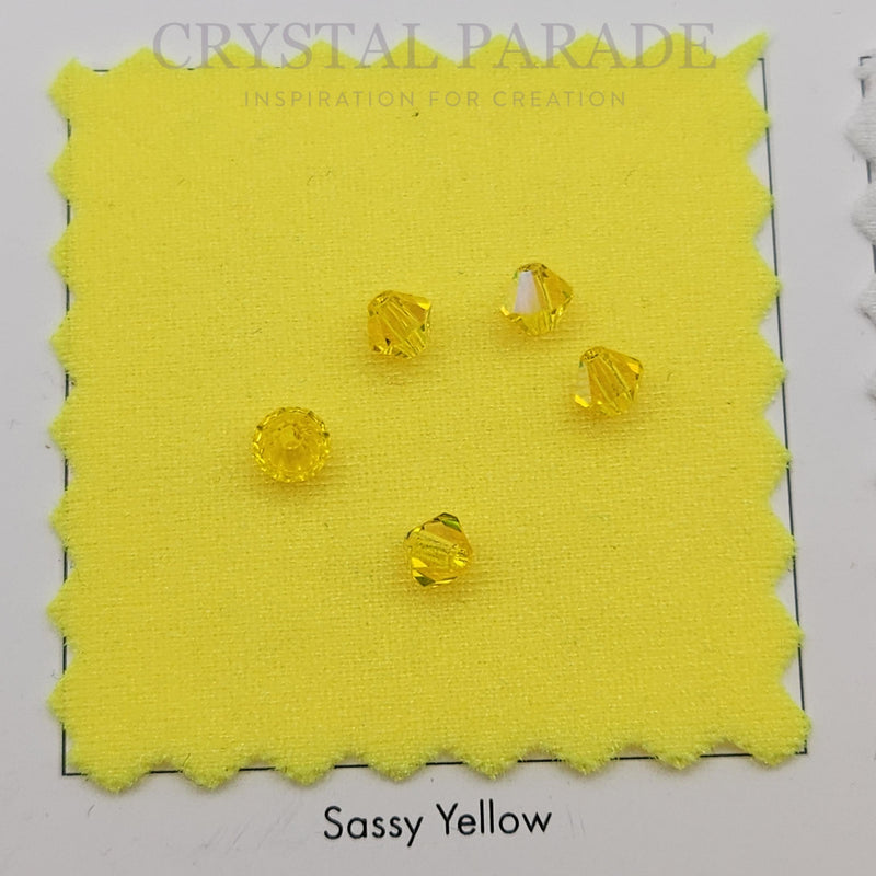 Preciosa Bicone Bead Citrine AB