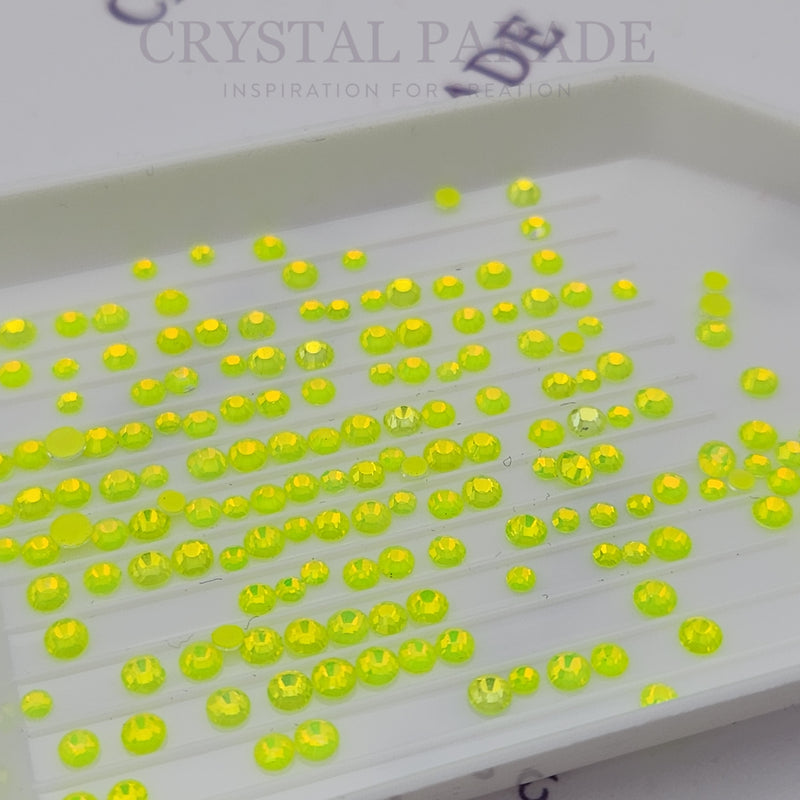 Zodiac Crystals Mixed Sizes Pack of 200 - Citrine Neon Opal
