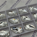 Zodiac Crystal Peardrop Sew on Stone - Clear