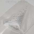 Zodiac Hotfix Crystal Transfer Collar/ Pocket Corner - Clear