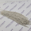 Zodiac Bugle Bead Dropper Bunch - Clear/ Silver
