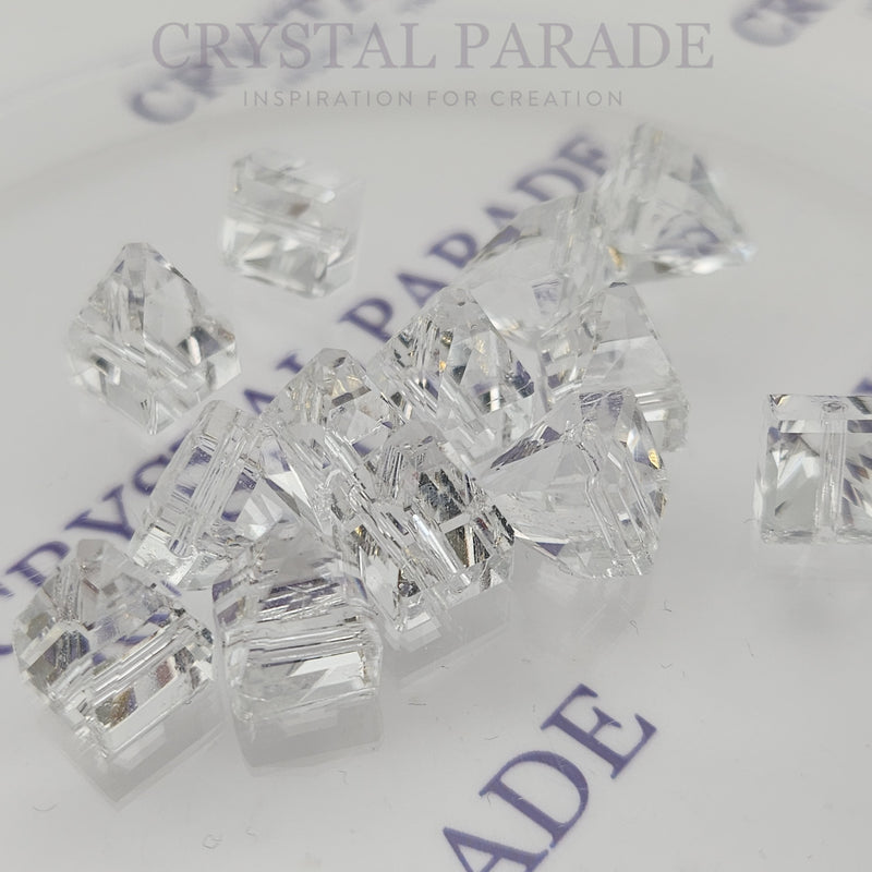 Zodiac Crystal Square Spike Sew on Stone - Clear (Unfoiled)