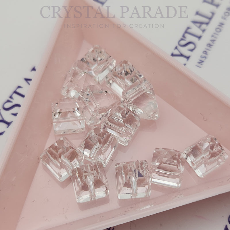 Zodiac Crystal Square Spike Sew on Stone - Clear (Unfoiled)