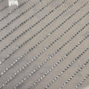 Hotfix Transfer Rhinestone Sheet Straight Lines SS10 (3mm) Clear - 39x30cm