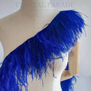Corded Ostrich Feathers 3ply - Cobalt Blue 1 metre