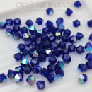 Preciosa Bicone Bead Cobalt Blue AB