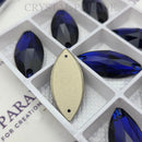 Zodiac Crystal Navette Sew on Stone - Cobalt Blue