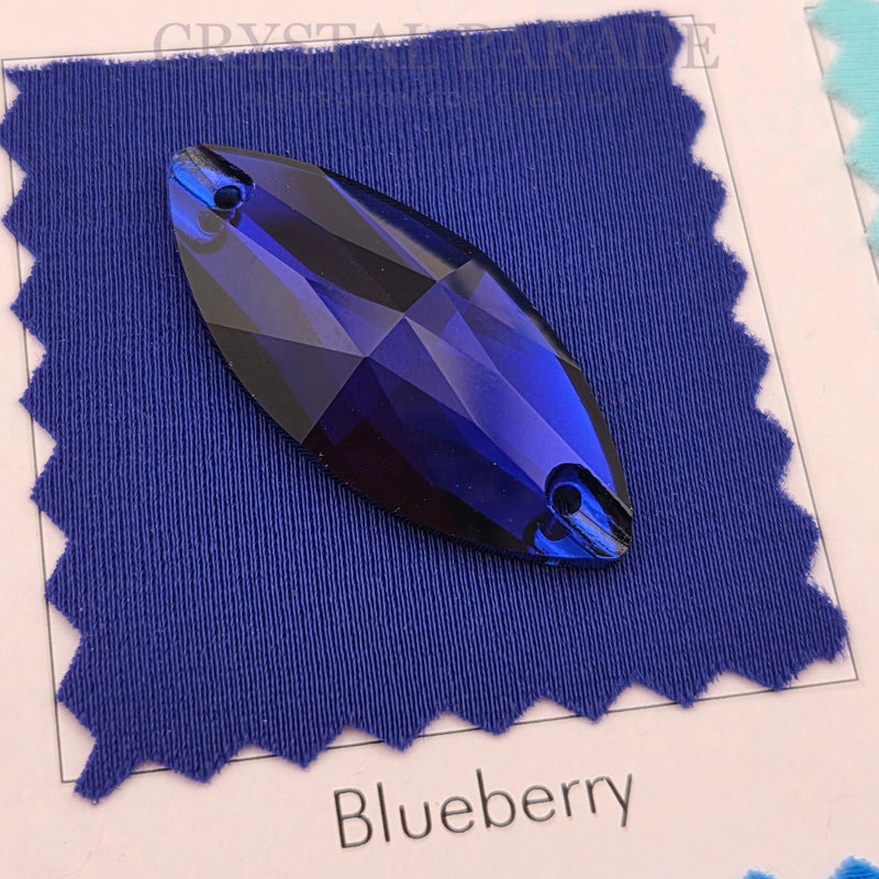 Zodiac Crystal Navette Sew on Stone - Cobalt Blue