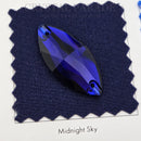 Zodiac Crystal Navette Sew on Stone - Cobalt Blue