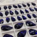 Zodiac Crystal Peardrop Sew on Stone - Cobalt Blue