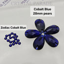 Zodiac Crystal Navette Sew on Stone - Cobalt Blue