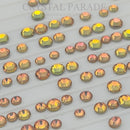 Zodiac Crystals Mixed Sizes Pack of 200 - Coffee Mocha Opal