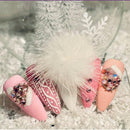 Magnetic Pom Pom Nail Art Charms - Pack of 6