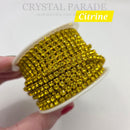 Zodiac Colour Match Cupchain - SS10 (3mm) Crystals - 1 metre