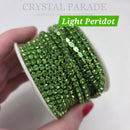 Zodiac Colour Match Cupchain - SS10 (3mm) Crystals - 1 metre