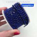 Zodiac Colour Match Cupchain - SS10 (3mm) Crystals - 1 metre
