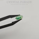 Preciosa Navette Glass Cabochons - Crackled Green (02404)