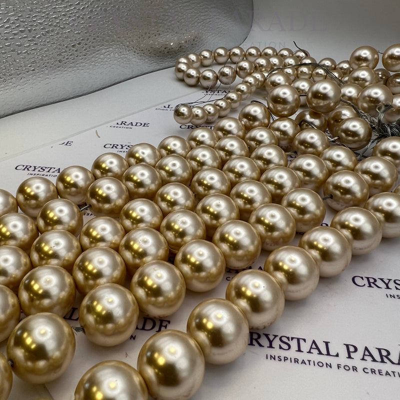 Preciosa Vintage Round Pearls - Creamrose