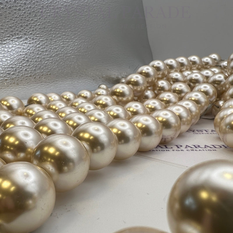 Preciosa Vintage Round Pearls - Creamrose