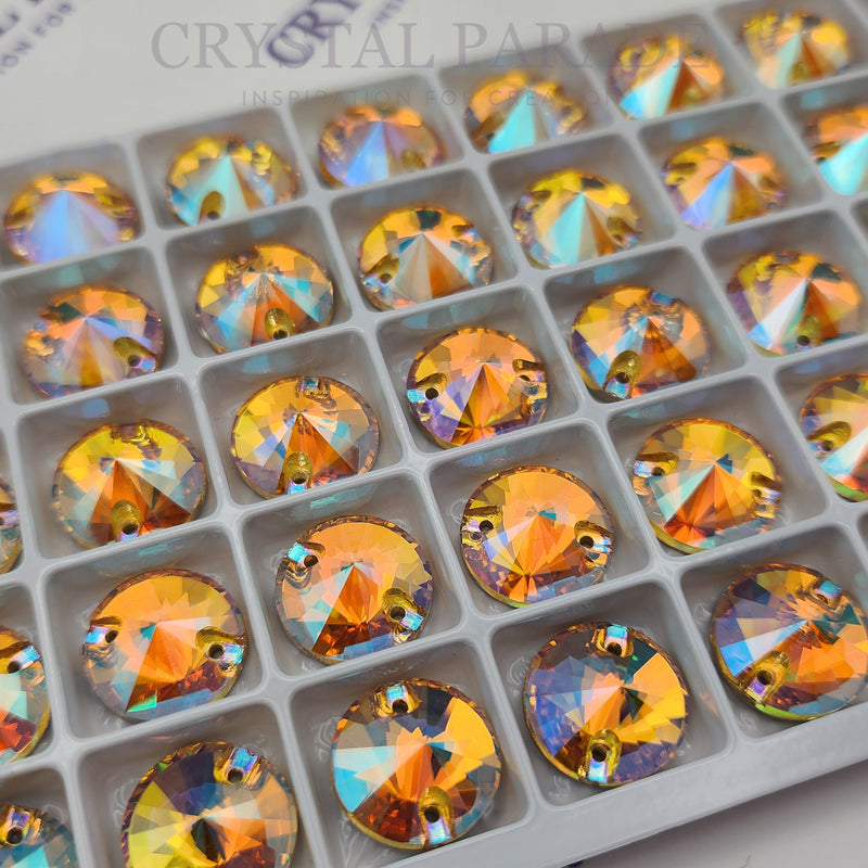 Zodiac Rivoli Sew on Stone - Crystal Sun