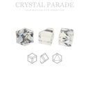 Swarovski 4841 Crystal Cubes (Unfoiled) 4mm - Pack of 6