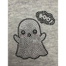 Zodiac Hotfix Crystal Iron on Transfers - Cute Ghost