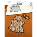 Zodiac Hotfix Crystal Iron on Transfers - Cute Ghost