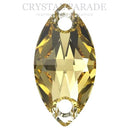 Swarovski 3223 Navette Sew on Stone - ReCreated Dark Jonquil