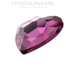 Swarovski 3.6mm Non Hot Fix Heart - Pack of 4 Dark Rose