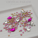 Zodiac Crystal Mix - Deck The Halls in PINK! - Pack of 100