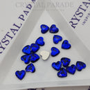 Zodiac Crystal Heart Shape 5x5.6mm Deep Blue