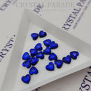 Zodiac Crystal Heart Shape 5x5.6mm Deep Blue