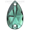 Swarovski 3230 Peardrop Sew on Stone - Emerald