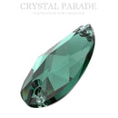 Swarovski 3230 Peardrop Sew on Stone - Emerald