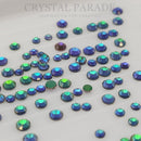 Zodiac Crystals Mixed Sizes Pack of 200 - Emerald Aurora