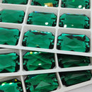 Zodiac Sew on Stone Emerald Cut - Emerald