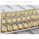 Zodiac Sew on Stone Emerald Cut - Golden Shadow