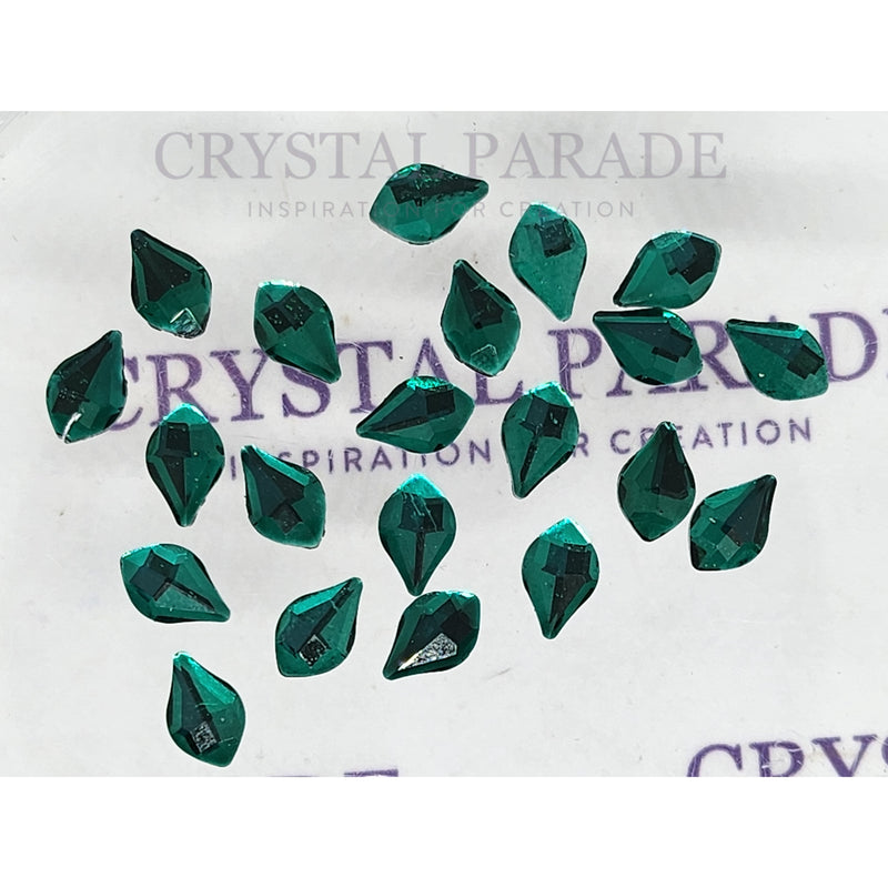 Zodiac Crystal Flame Shape 8mm Emerald - Pack of 20