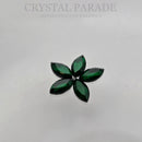 Zodiac Hotfix Navette Shape 4x8mm Emerald - Pack of 20